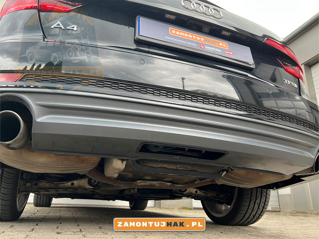 Montaż haka holowniczego w audi a4