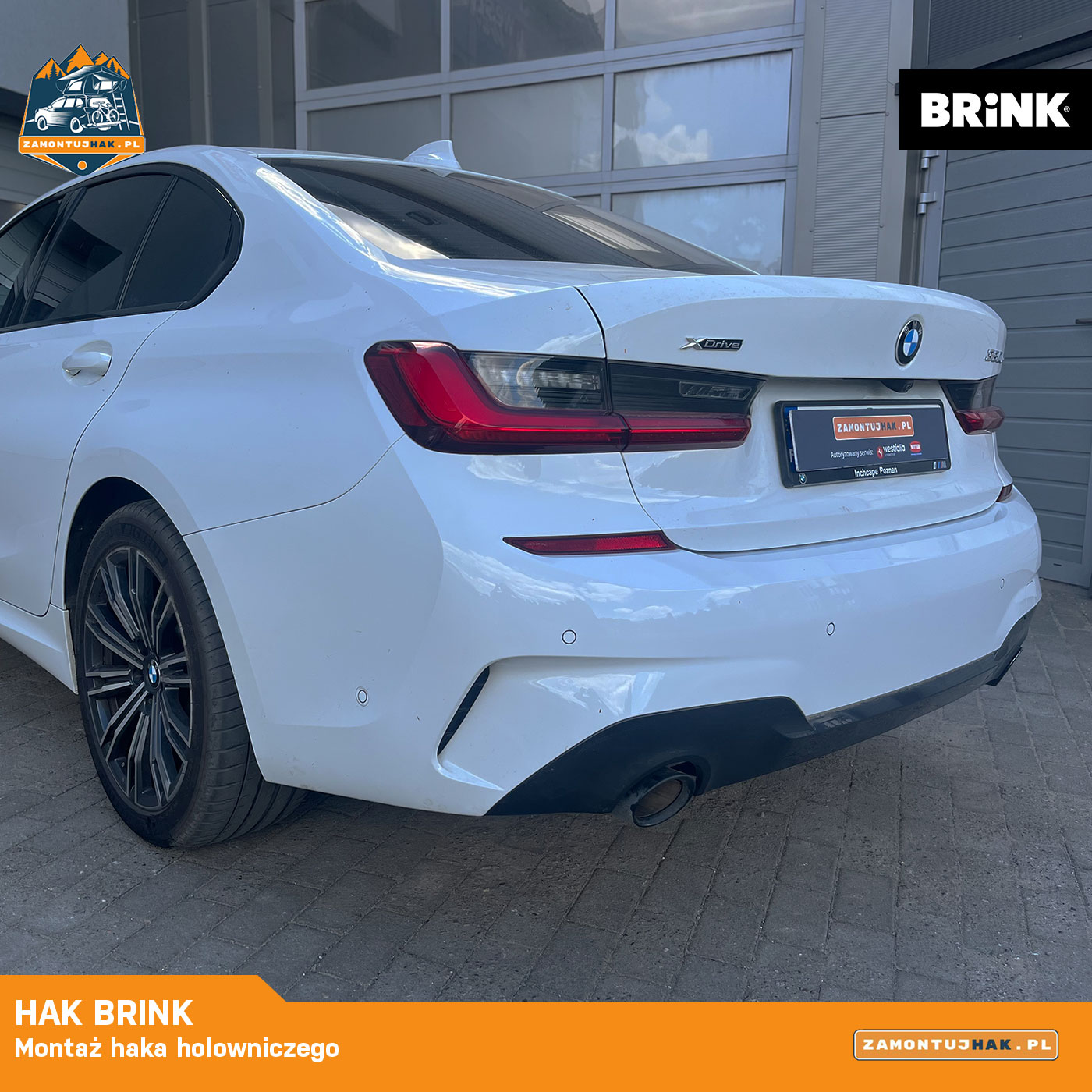 Instalacja elektryki haka w BMW 330e