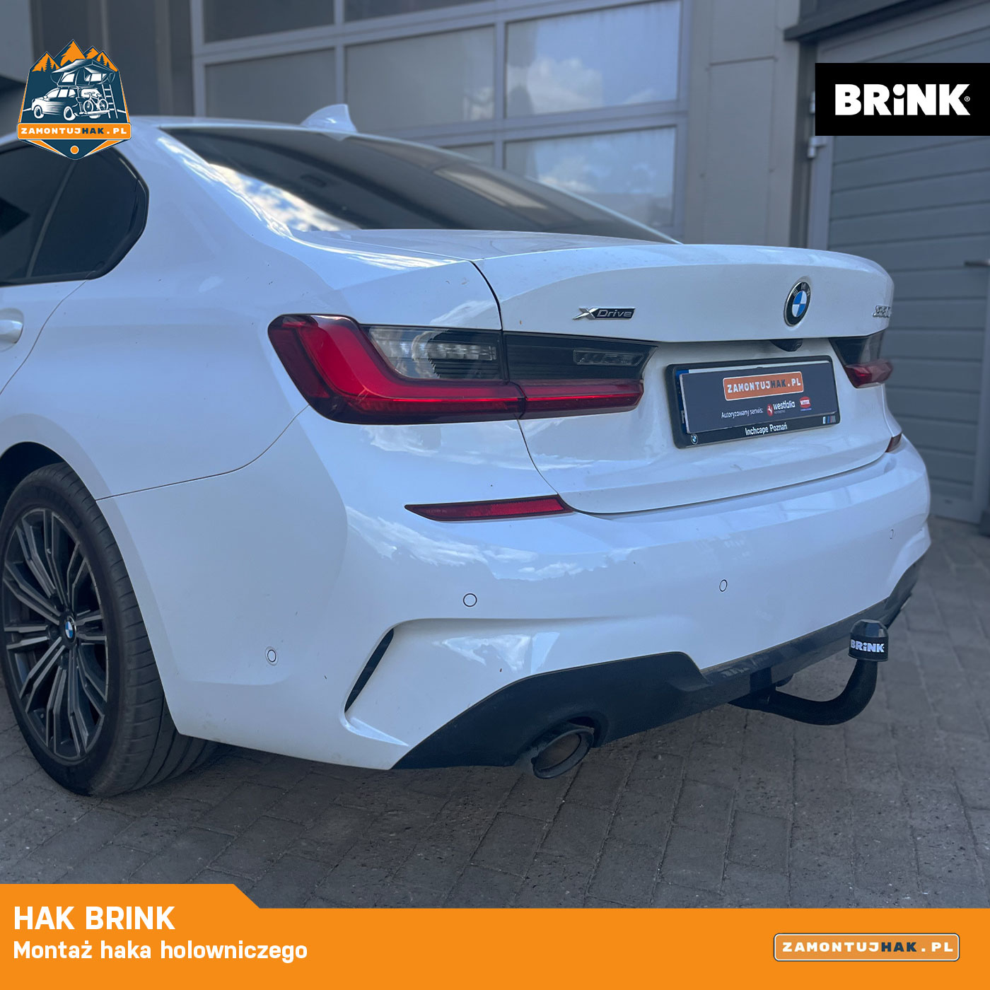 Instalacja elektryki haka w BMW 330e