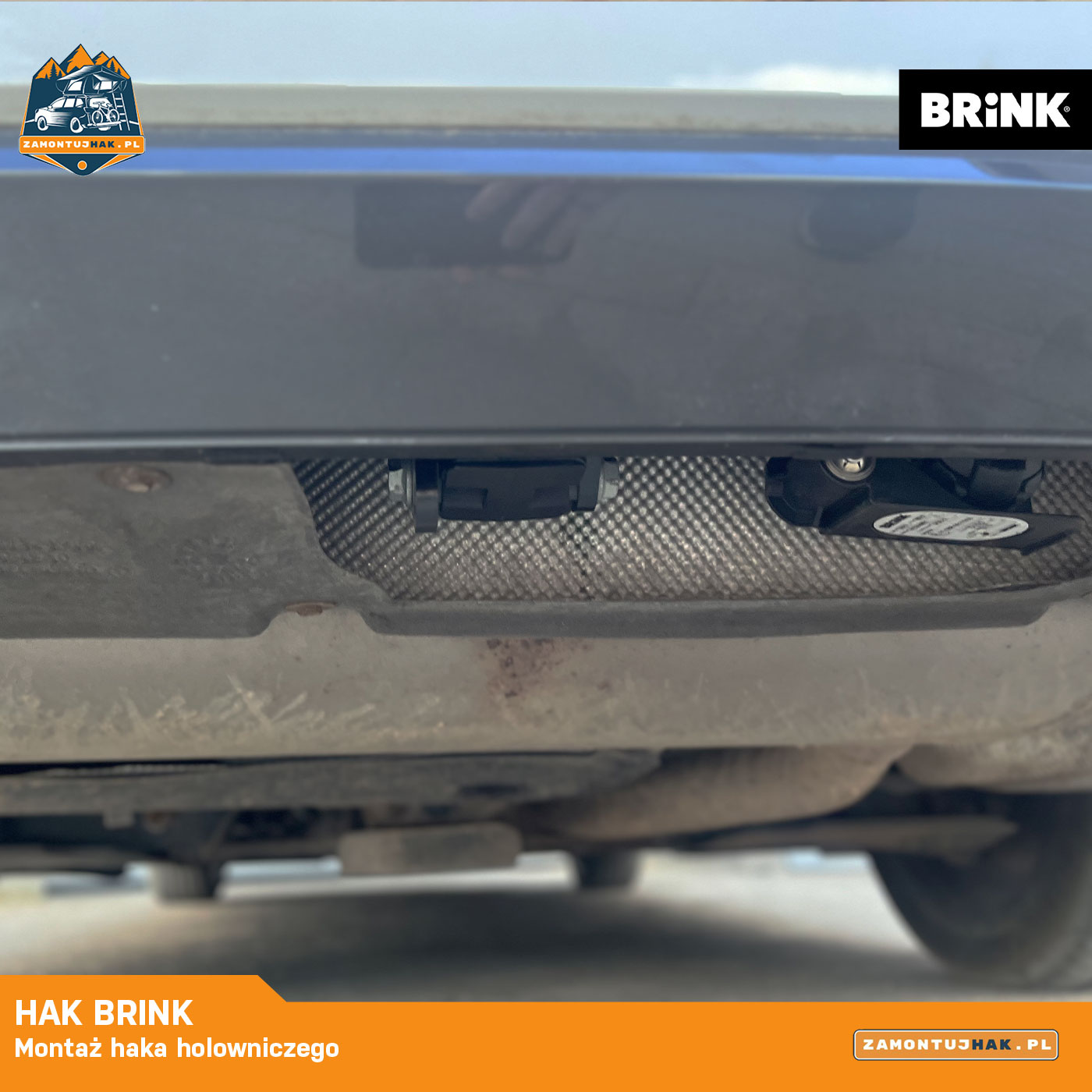 BMW 330e z zamontowanym hakiem Brink