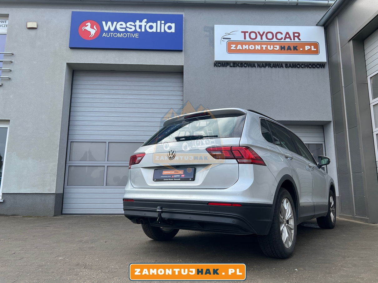 volkswagen tiguan ii - zdjecie samochodu z hakiem holowniczym westfalia