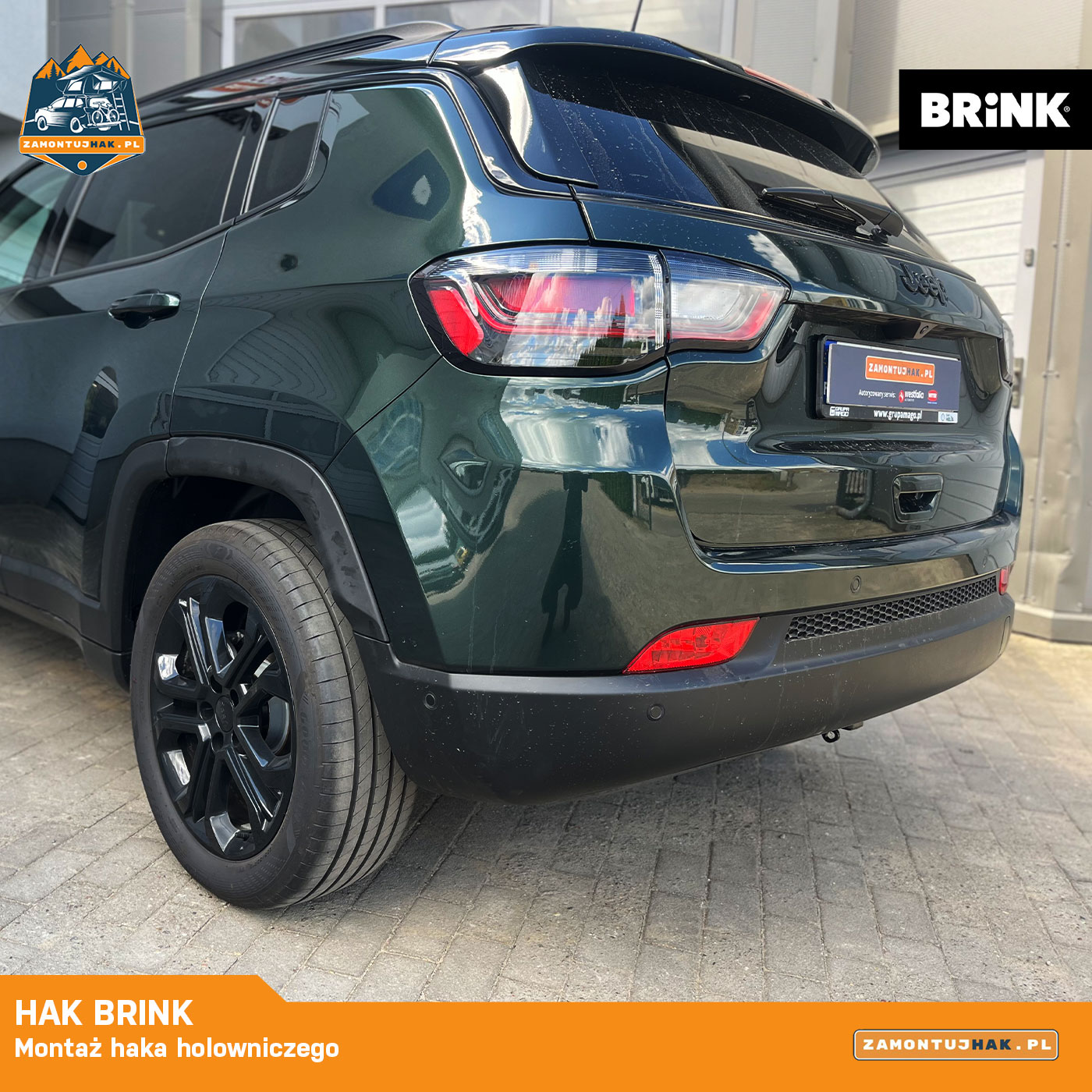 Montaż haka  Brink w Jeepie