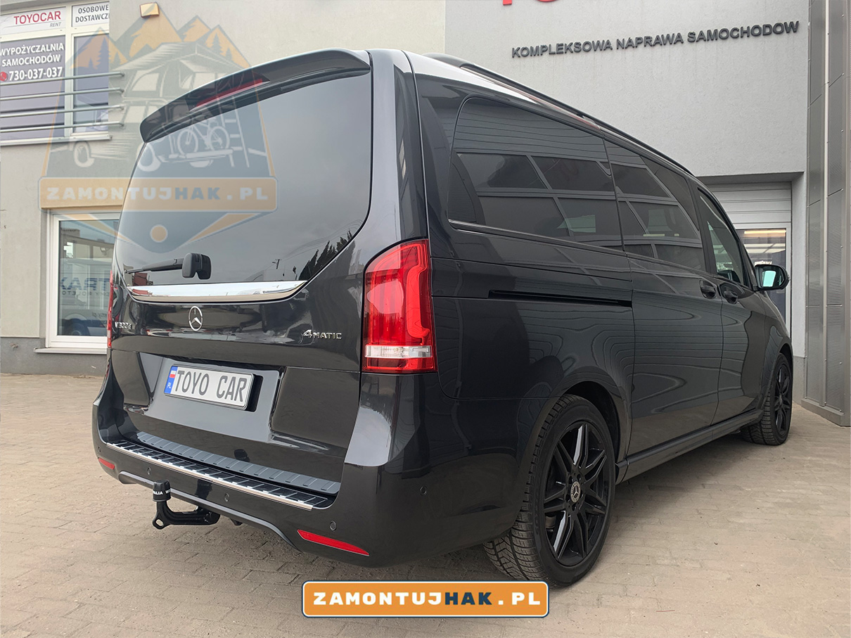 Montaż haka - mercedes v300