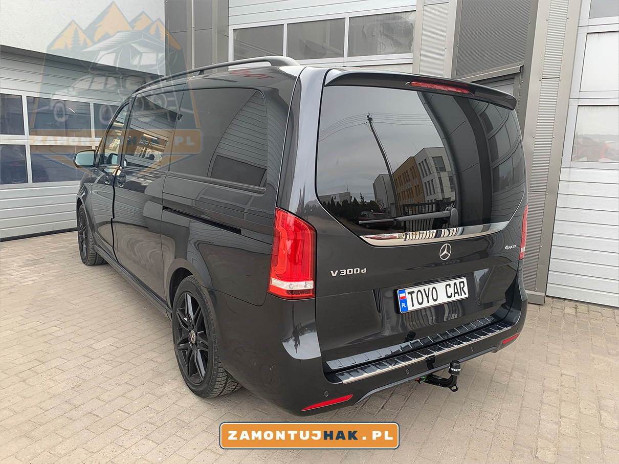 Montaż haka - mercedes v300