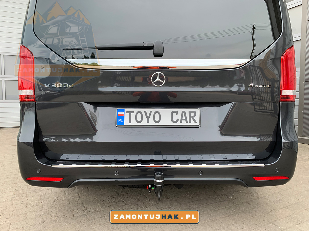 Montaż haka - mercedes v300