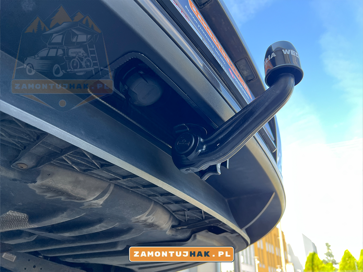 montaż haka holowniczego westfalia a40v w wolksvagen