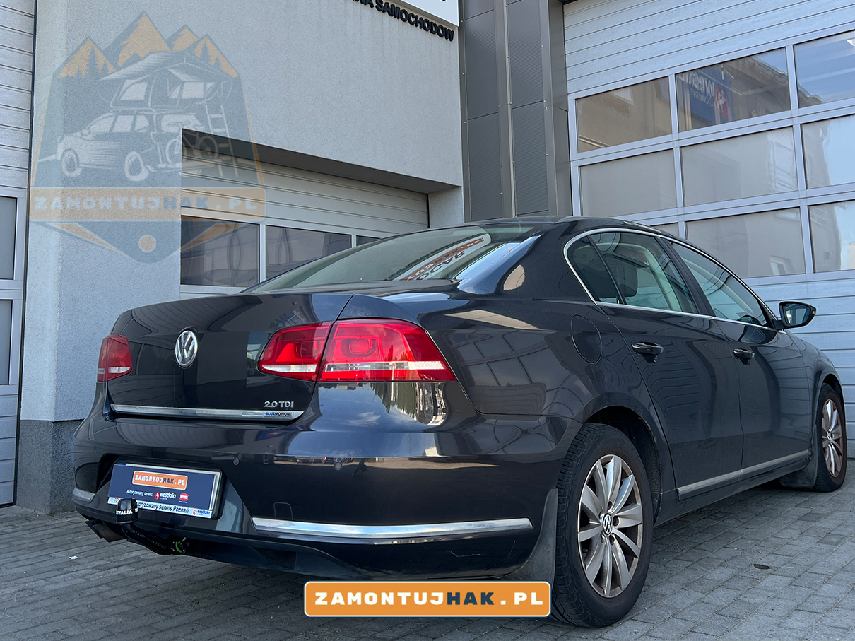 montaż haka holowniczego westfalia a40v w wolksvagen