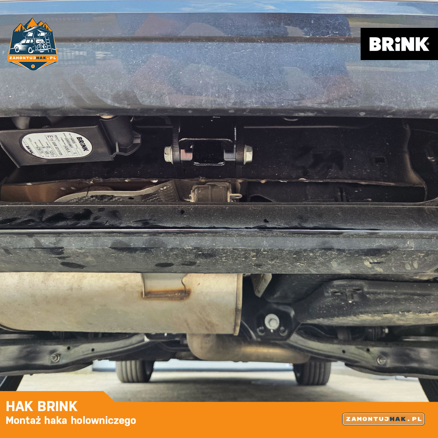 montaż haka brink w volkswagenie