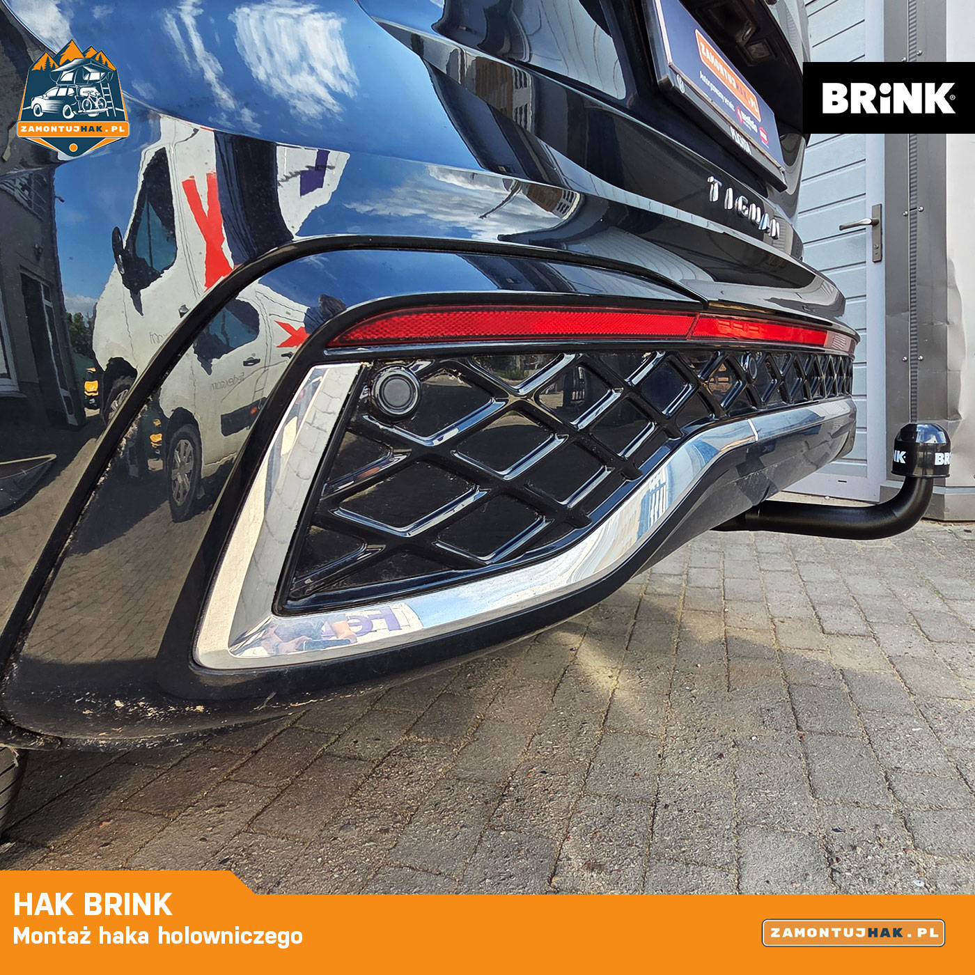 montaż haka brink w volkswagenie