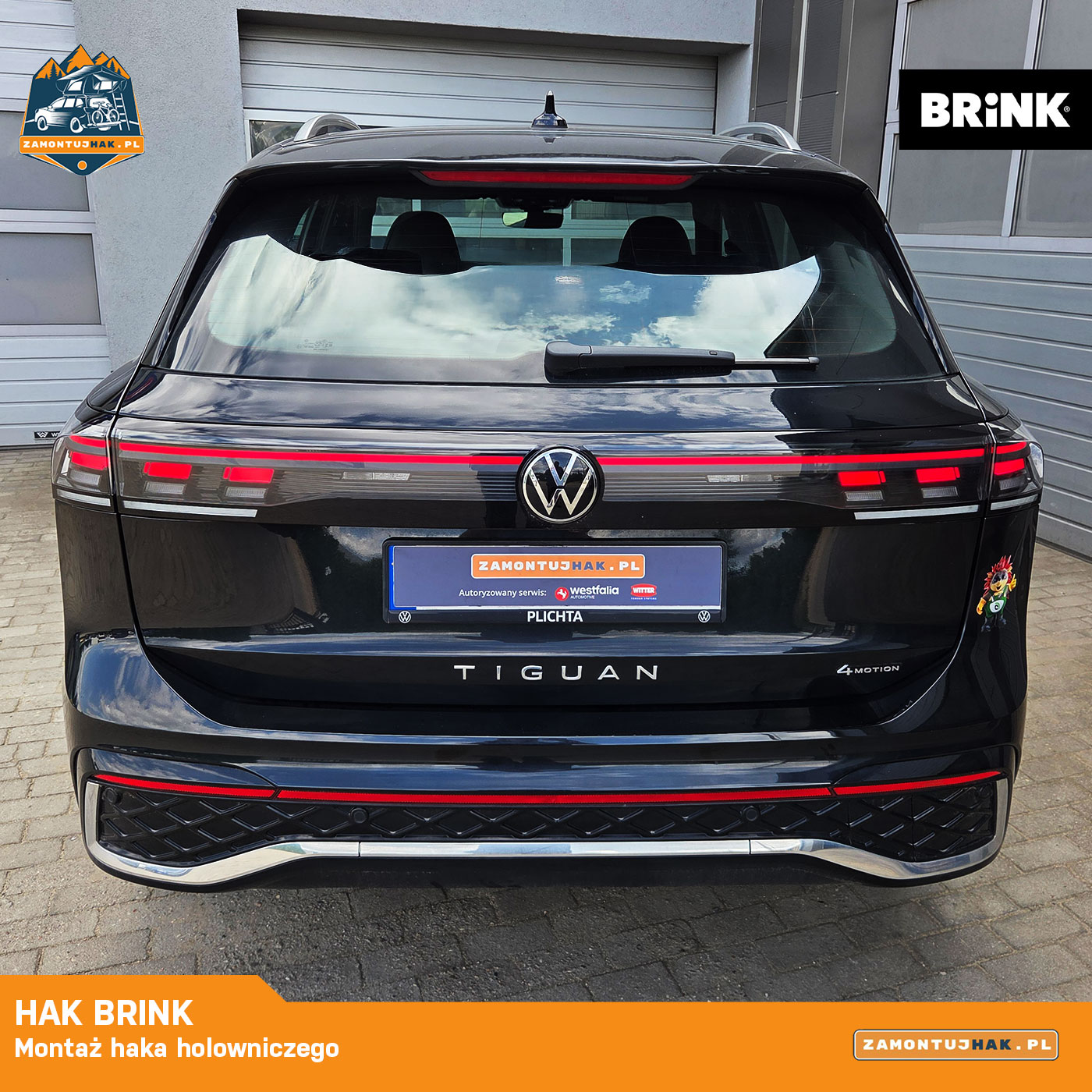 montaż haka brink w volkswagenie