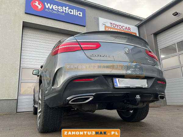 Montaż haka holowniczego Mercedes GLE Coupe 2018 - Westfalia A40V