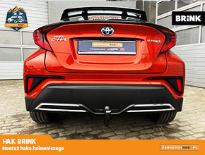 Montaż haka holowniczego BRINK w Toyota C-HR
