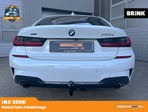 Montaż haka holowniczego Brink w BMW 330e 