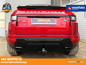 Montaż haka Westfalia wypinanego pionowo w Range Rover Evoque